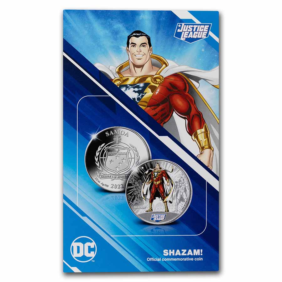 2022 Samoa 1/2 oz Silver Justice League: Shazam | eBay